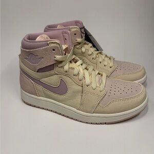 Nike Air Jordan 1 Zoom Comfort High – Women’s – Beige/Lavender